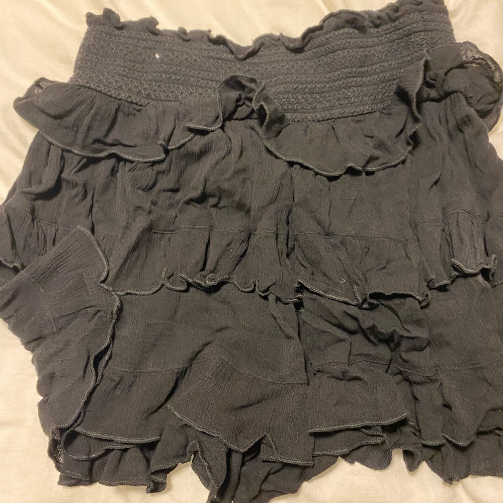 Black Ruffle Skirt Impeccable Pig
